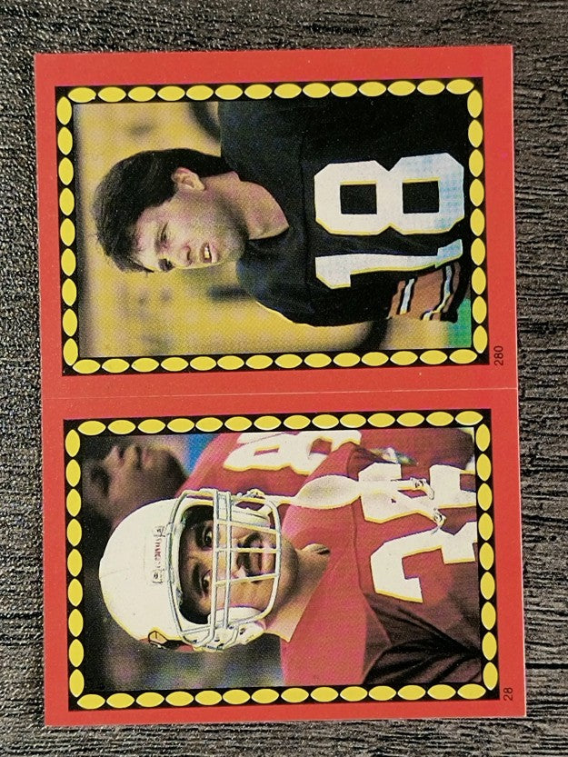 1988 Topps Stickers #28 Vai Sikahema/ 280 Harry Newsome