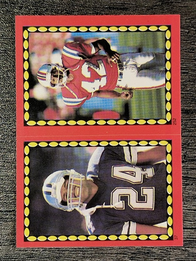 1988 Topps Stickers #37 Everson Walls/ 252 Ronnie Lippett