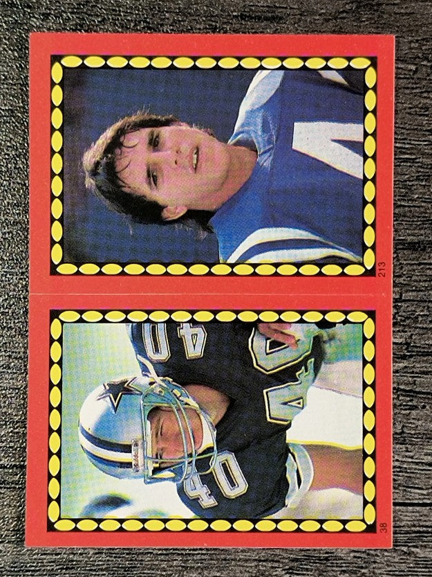 1988 Topps Stickers #38 Bill Bates/ 213 Dean Biasucci
