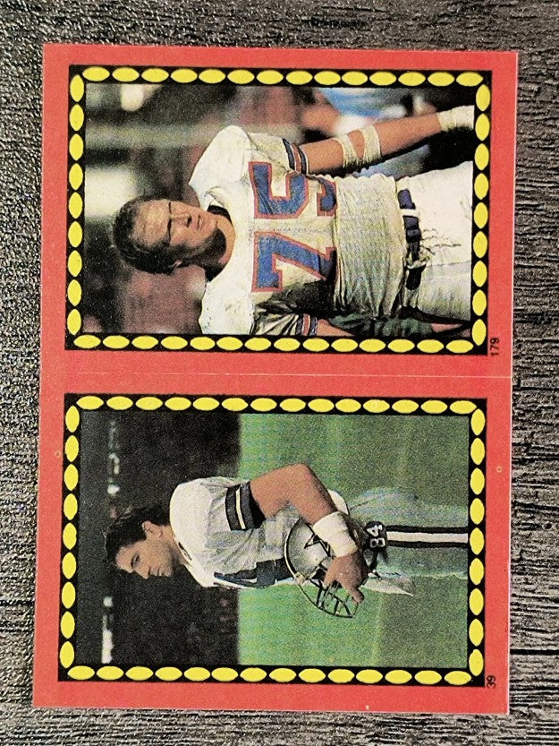 1988 Topps Stickers #39 Doug Cosbie/ 179 Rulon Jones