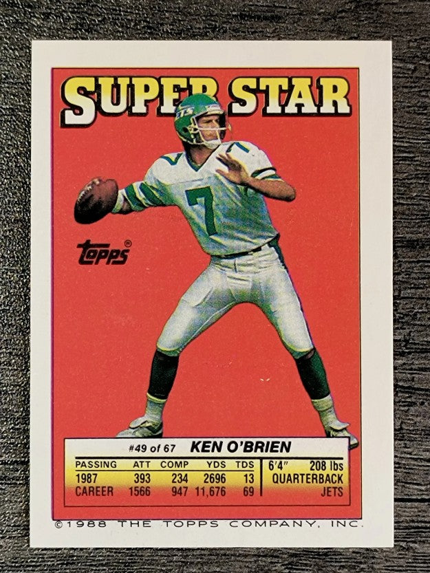 1988 Topps Stickers #53 Scott Campbell/ 160 Boomer Esiason