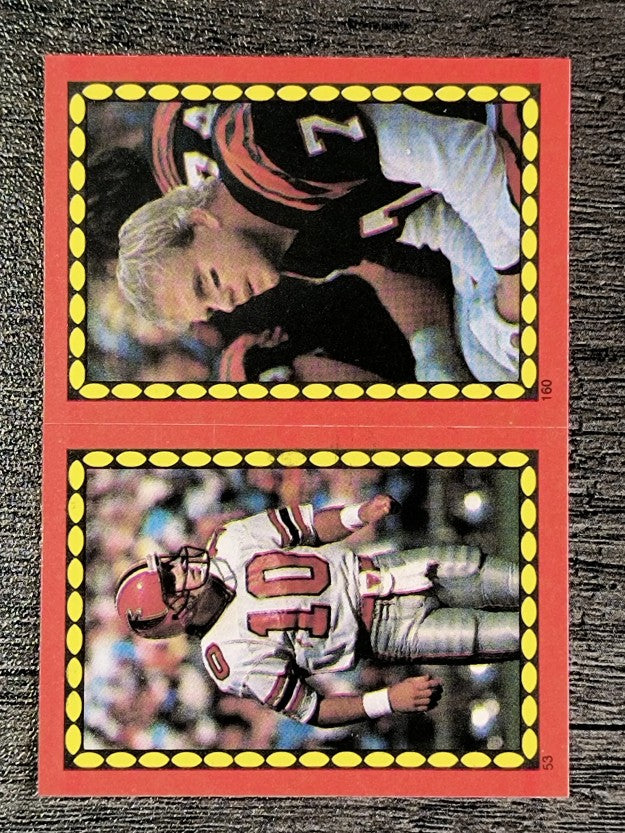 1988 Topps Stickers #53 Scott Campbell/ 160 Boomer Esiason