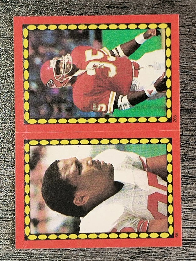 1988 Topps Stickers #66 Mike Wilson/ 203 Christian Okoye