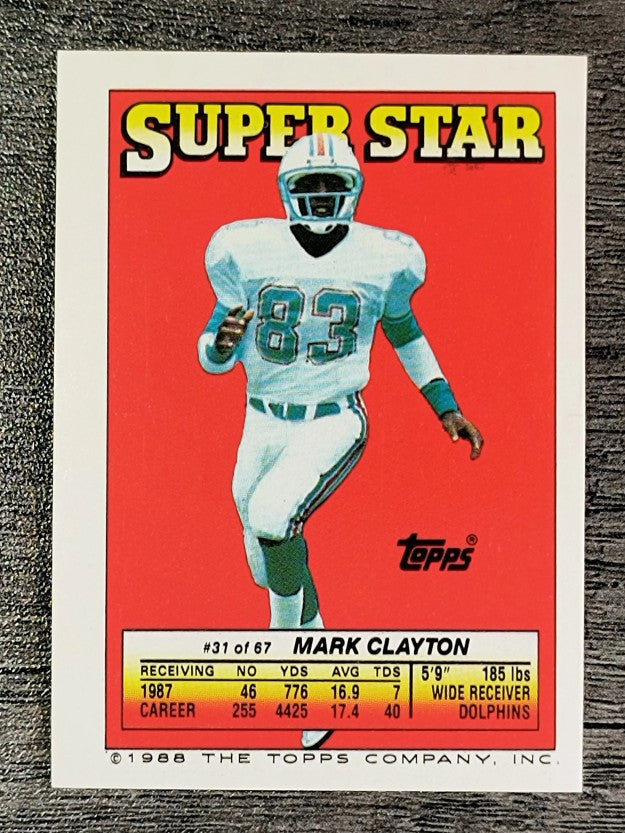 1988 Topps Stickers #72 Phil Simms/ 216 Mike Prior