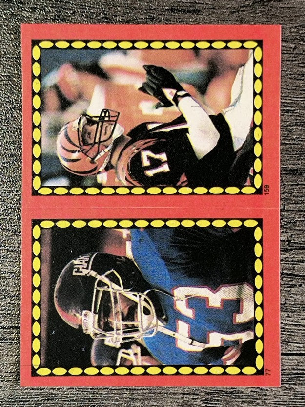1988 Topps Stickers #77 Harry Carson/ 159 Scott Fulhage