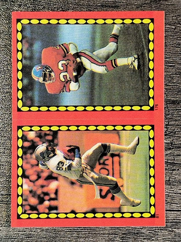 1988 Topps Stickers #81 Gary Lee/ 176 Sammy Winder