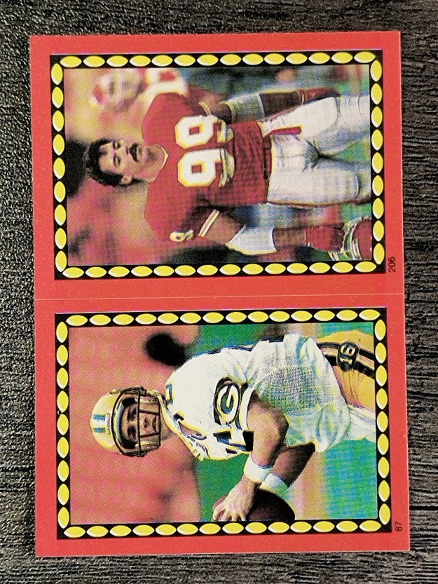 1988 Topps Stickers #87 Randy Wright/ 206 Mike Bell