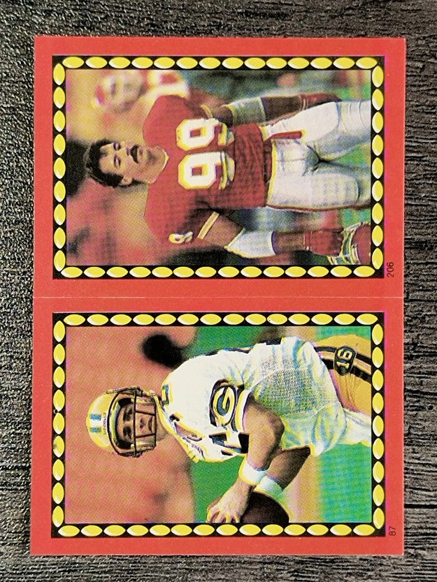 1988 Topps Stickers #87 Randy Wright/ 206 Mike Bell