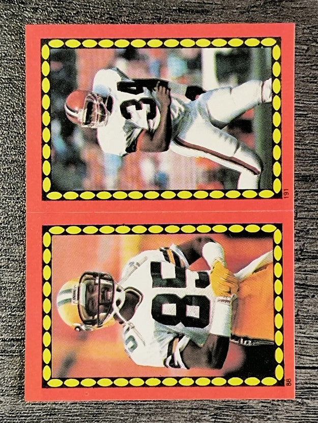 1988 Topps Stickers #88 Phillip Epps/ 191 Kevin Mack