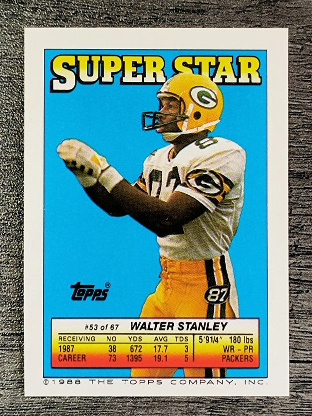 1988 Topps Stickers #93 Kenneth Davis/ 194 Gary Anderson RB