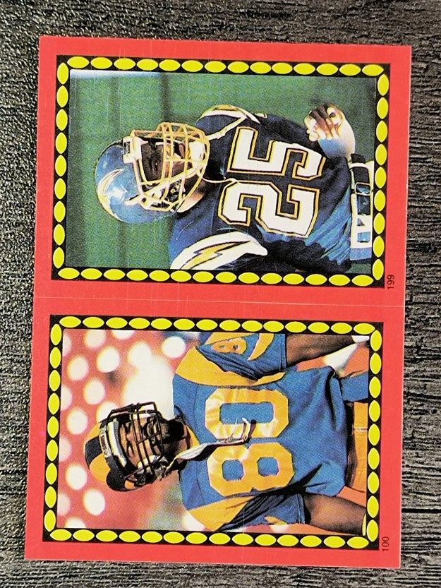 1988 Topps Stickers #100 Henry Ellard/ 199 Vencie Glenn