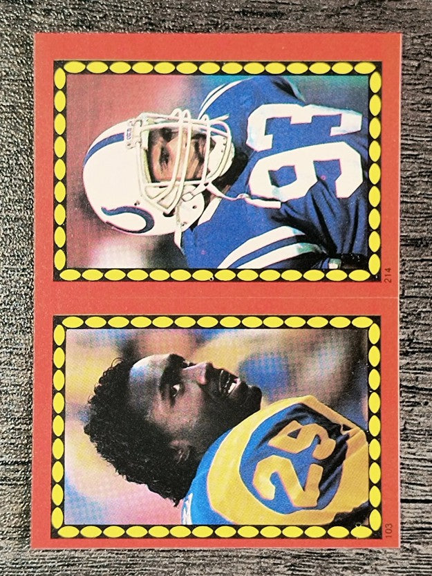 1988 Topps Stickers #103 Jerry Gray/ 214 Cliff Odom