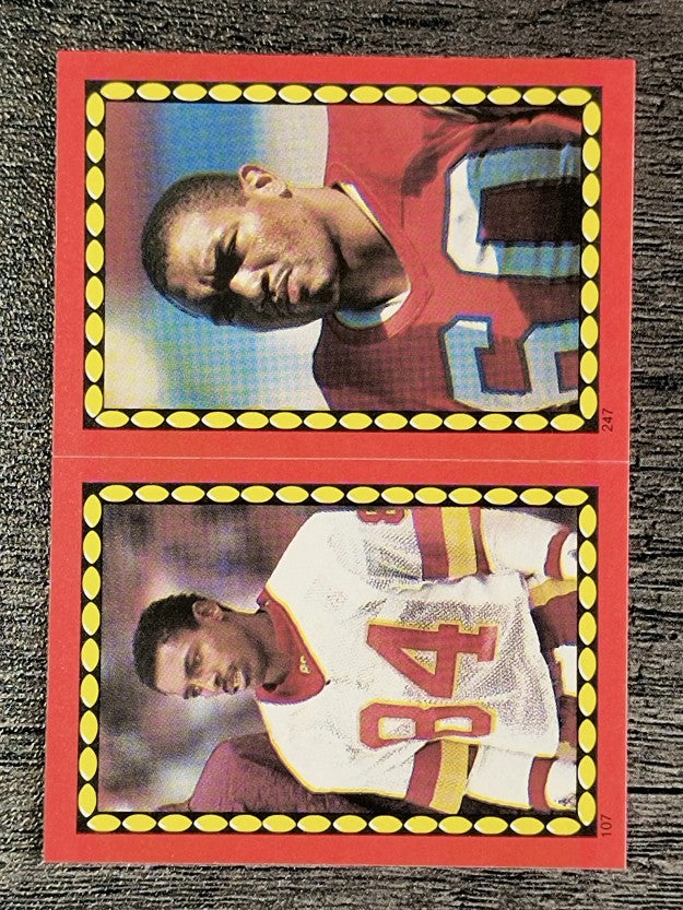 1988 Topps Stickers #107 Gary Clark/ 247 Garin Veris