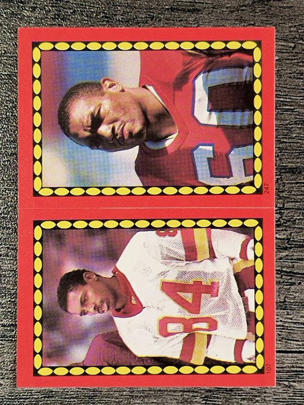 1988 Topps Stickers #107 Gary Clark/ 247 Garin Veris