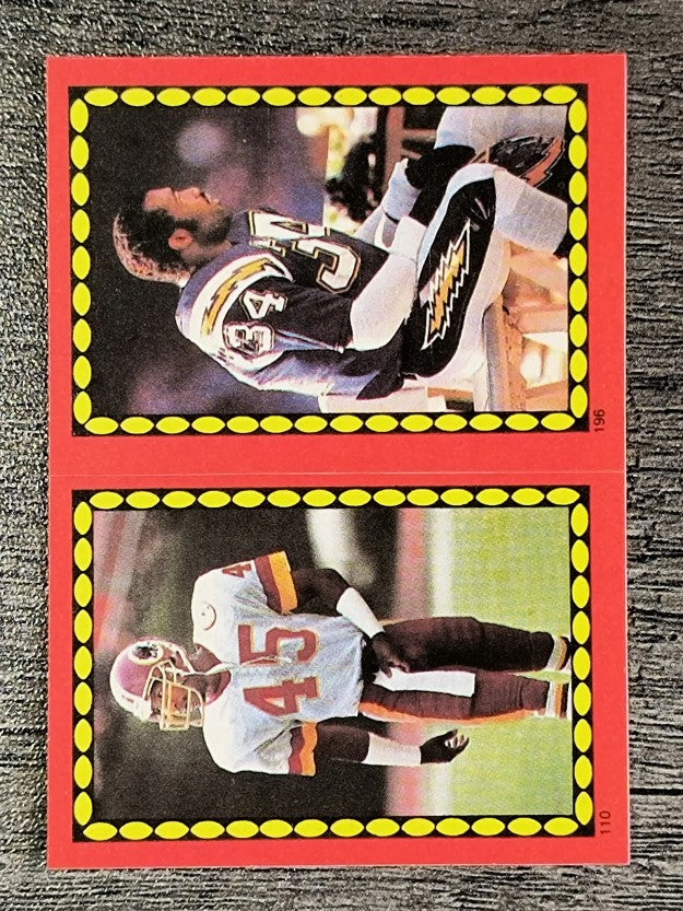 1988 Topps Stickers #110 Barry Wilburn/ 196 Elvis Patterson