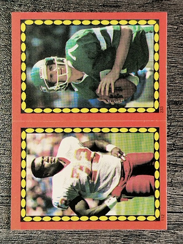 1988 Topps Stickers #112 Dexter Manley/ 233 Ken O'Brien