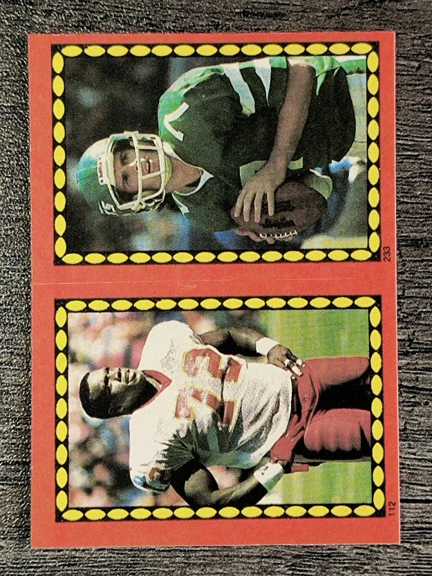 1988 Topps Stickers #112 Dexter Manley/ 233 Ken O'Brien