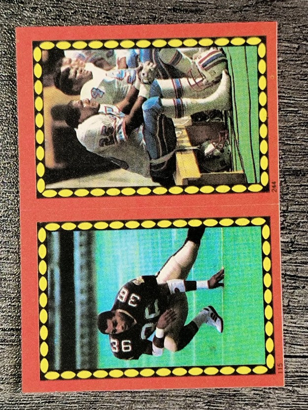 1988 Topps Stickers #115 Rueben Mayes/ 244 Keith Bostic