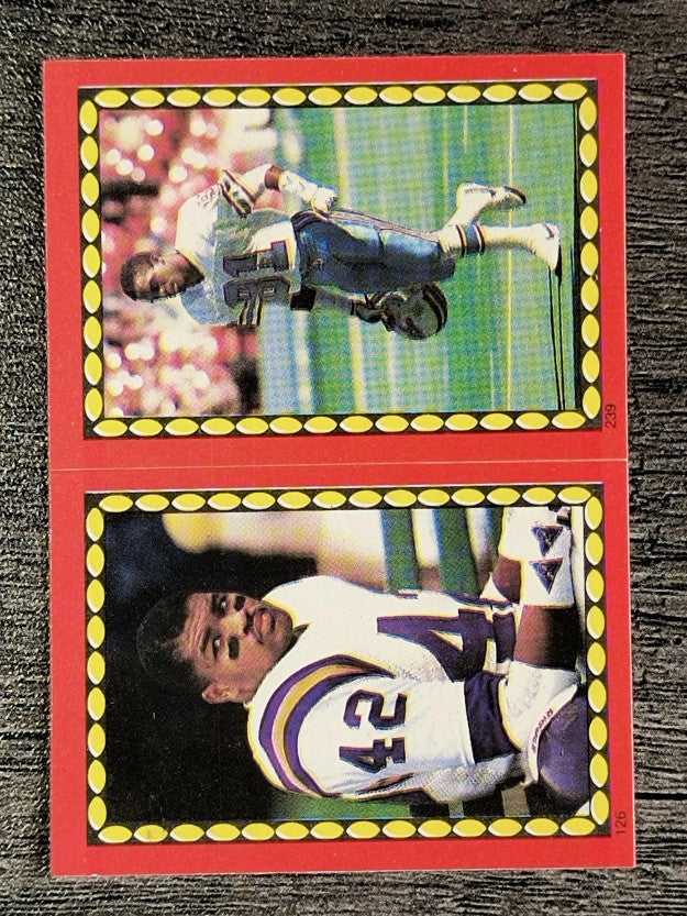 1988 Topps Stickers #126 D.J. Dozier/ 239 Ernest Givins