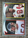 1988 Topps Stickers #139 Mike Singletary/ 153 J.T. Smith AP FOIL