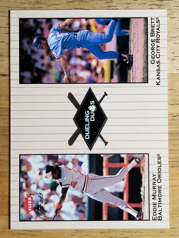 2002 Greats of the Game Dueling Duos #28 George Brett/Eddie Murray (NM)