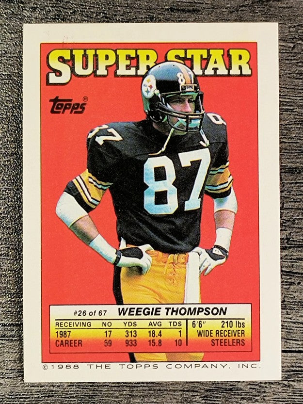 1988 Topps Stickers #201 Carlos Carson
