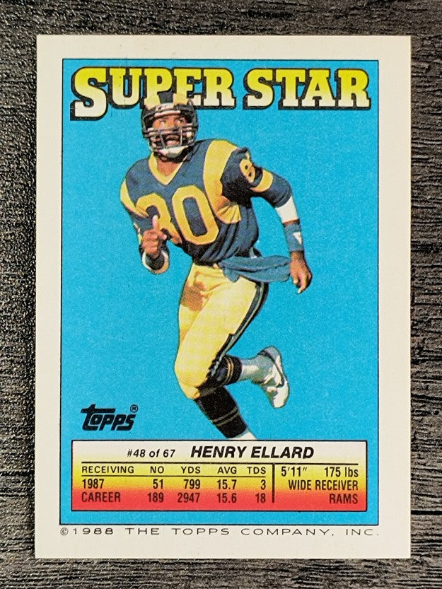 1988 Topps Stickers #277 Earnest Jackson