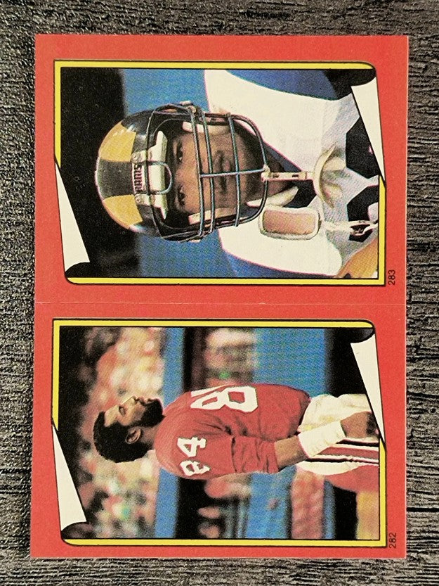 1988 Topps Stickers #282 J.T. Smith/ 283 Charles White