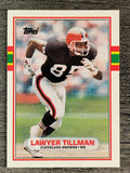 1989 Topps Traded #41T Lawyer Tillman RC