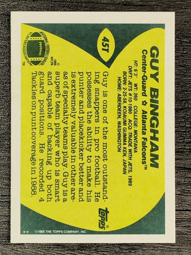 1989 Topps Traded #45T Guy Bingham
