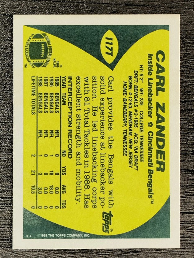 1989 Topps Traded #117T Carl Zander