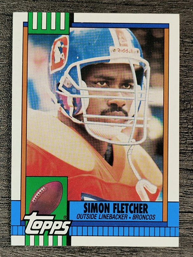 1990 Topps Disclaimer Back #39 Simon Fletcher