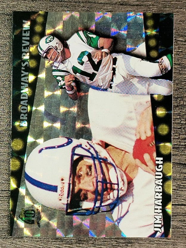 1996 Topps Broadway's Reviews #BR8 Jim Harbaugh