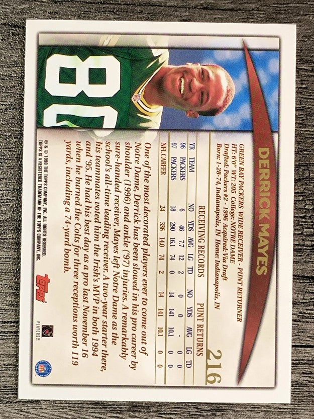 1998 Topps #216 Derrick Mayes