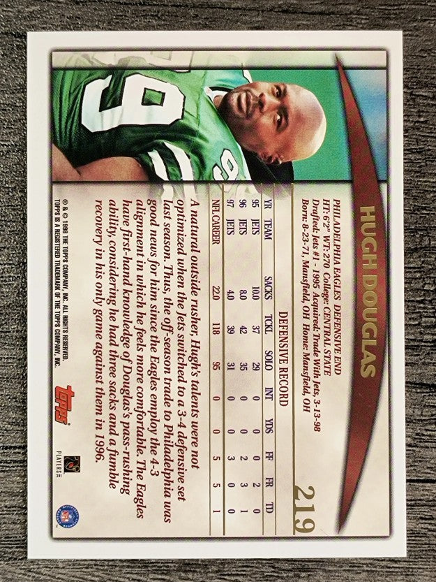 1998 Topps #219 Hugh Douglas