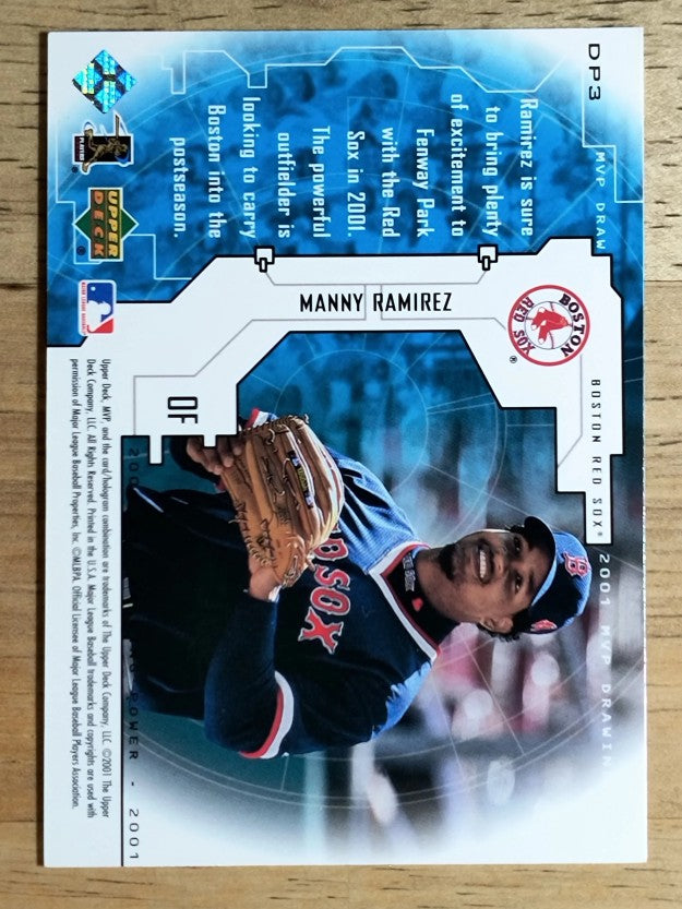 2001 Upper Deck MVP Drawing Power #DP3 Manny Ramirez Sox (NM)