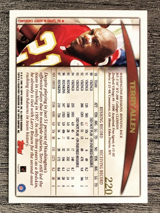 1998 Topps #220 Terry Allen