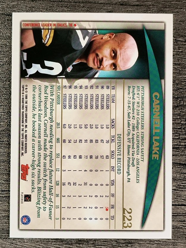 1998 Topps #223 Carnell Lake