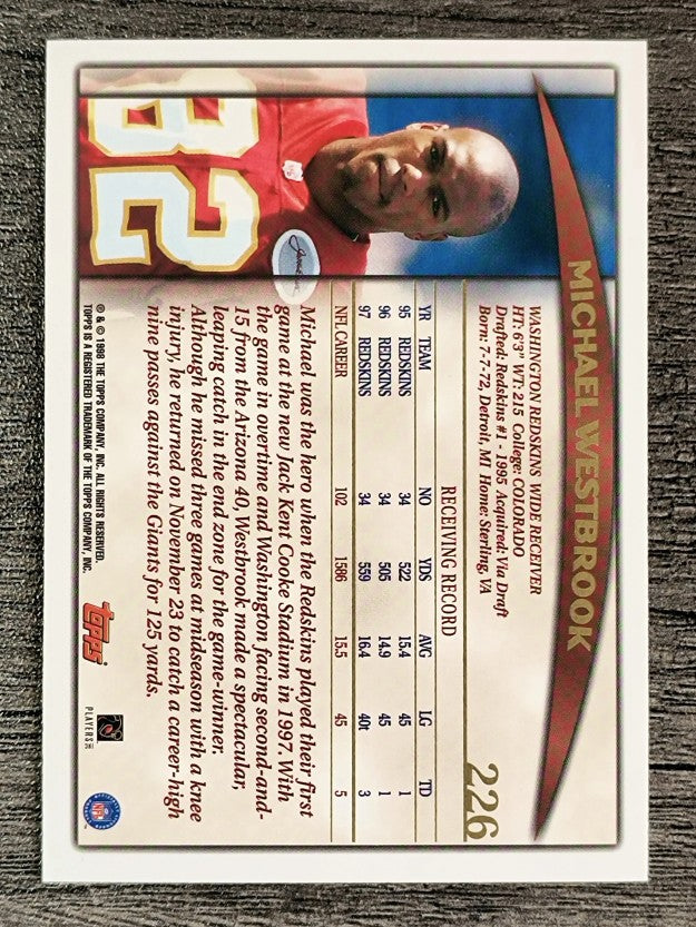 1998 Topps #226 Michael Westbrook
