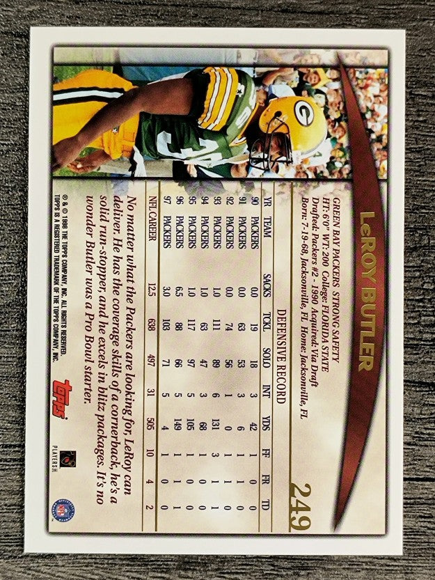 1998 Topps #249 LeRoy Butler