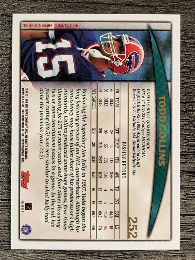 1998 Topps #252 Todd Collins