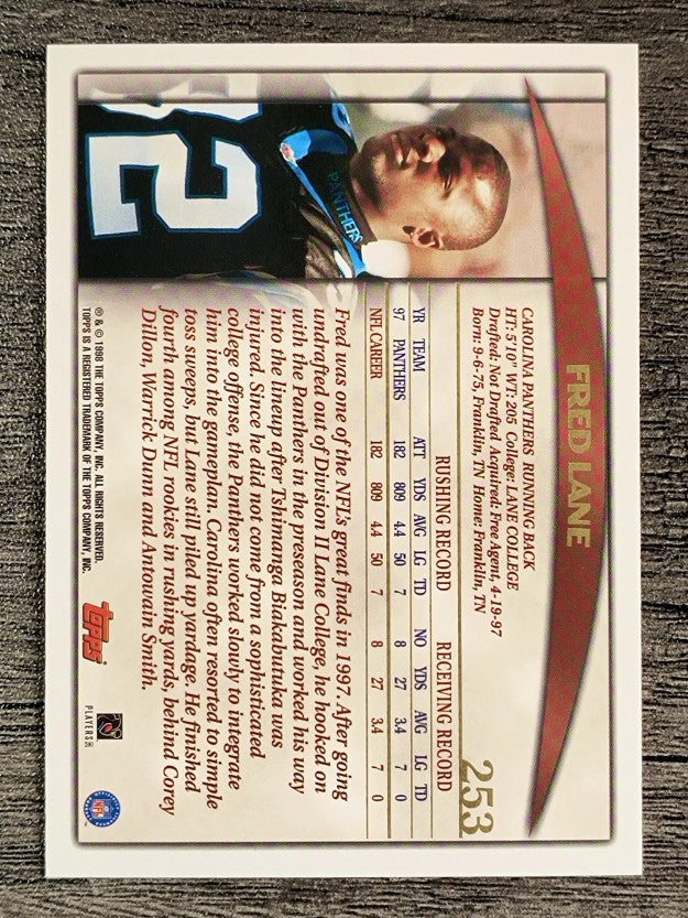 1998 Topps #253 Fred Lane