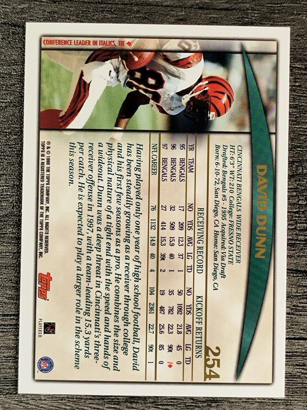 1998 Topps #254 David Dunn