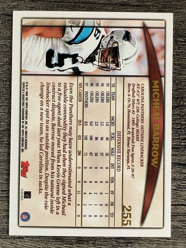1998 Topps #255 Micheal Barrow