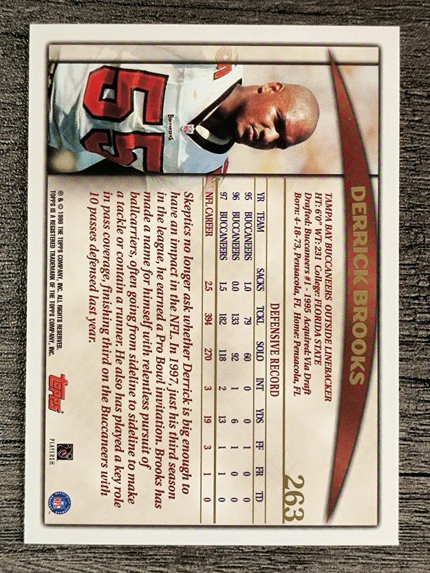 1998 Topps #263 Derrick Brooks
