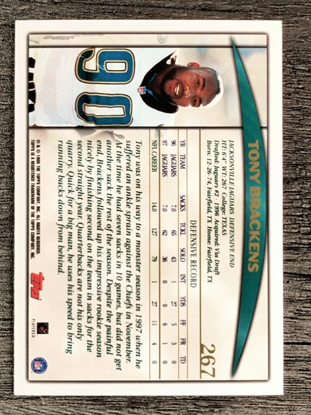 1998 Topps #267 Tony Brackens