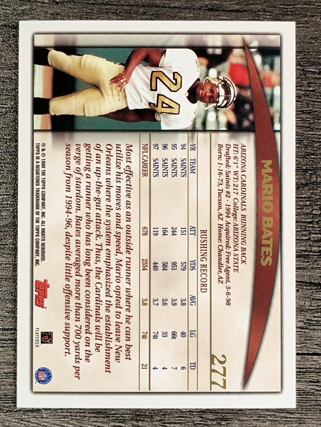 1998 Topps #277 Mario Bates
