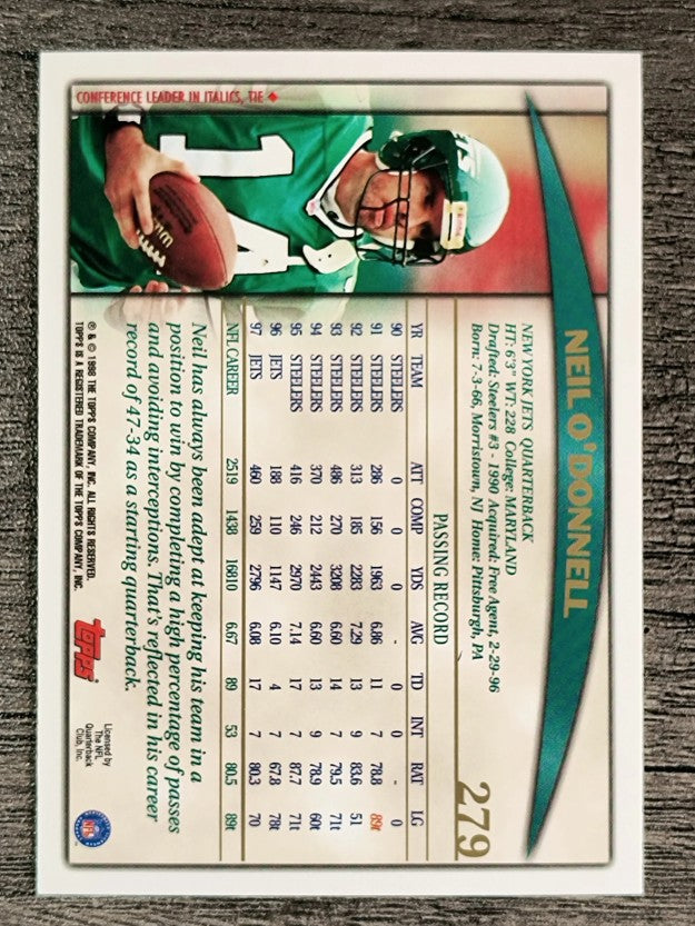 1998 Topps #279 Neil O'Donnell