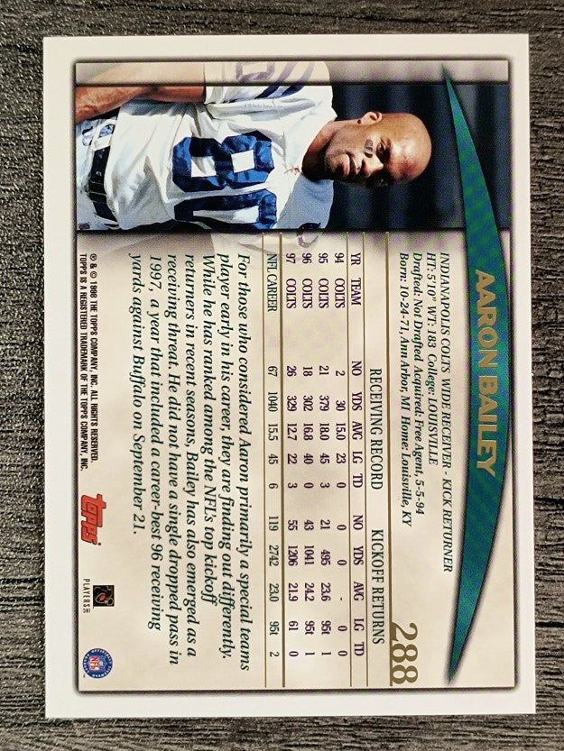 1998 Topps #288 Aaron Bailey