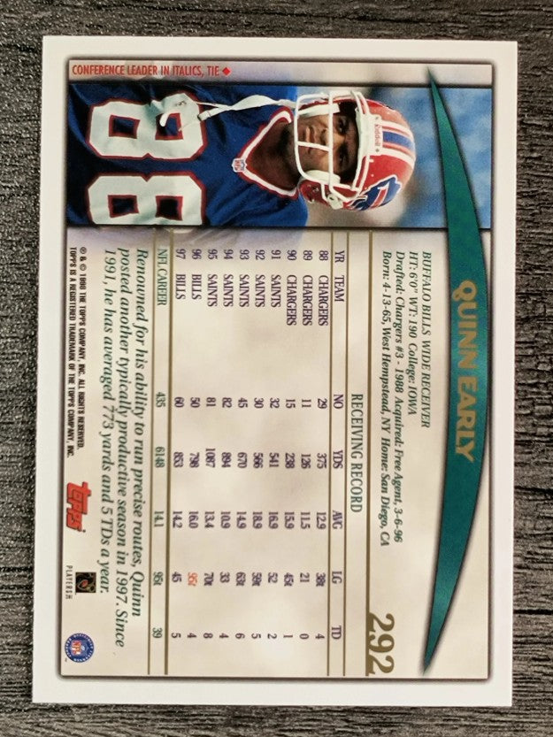 1998 Topps #292 Quinn Early